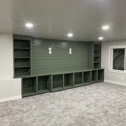 Image of Basement Entertainment Wall After