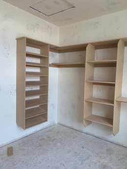 Image of Shelving Work for New Home Construction