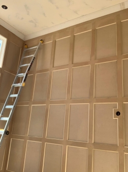 Image of Beautiful Wall Work for New Home Construction