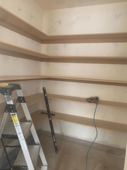 Image of Shelving Work for New Home Construction