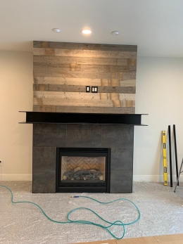 Image of Fireplace for New Home Construction