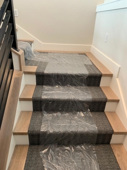 Image of Classy Stairway for New Home Construction